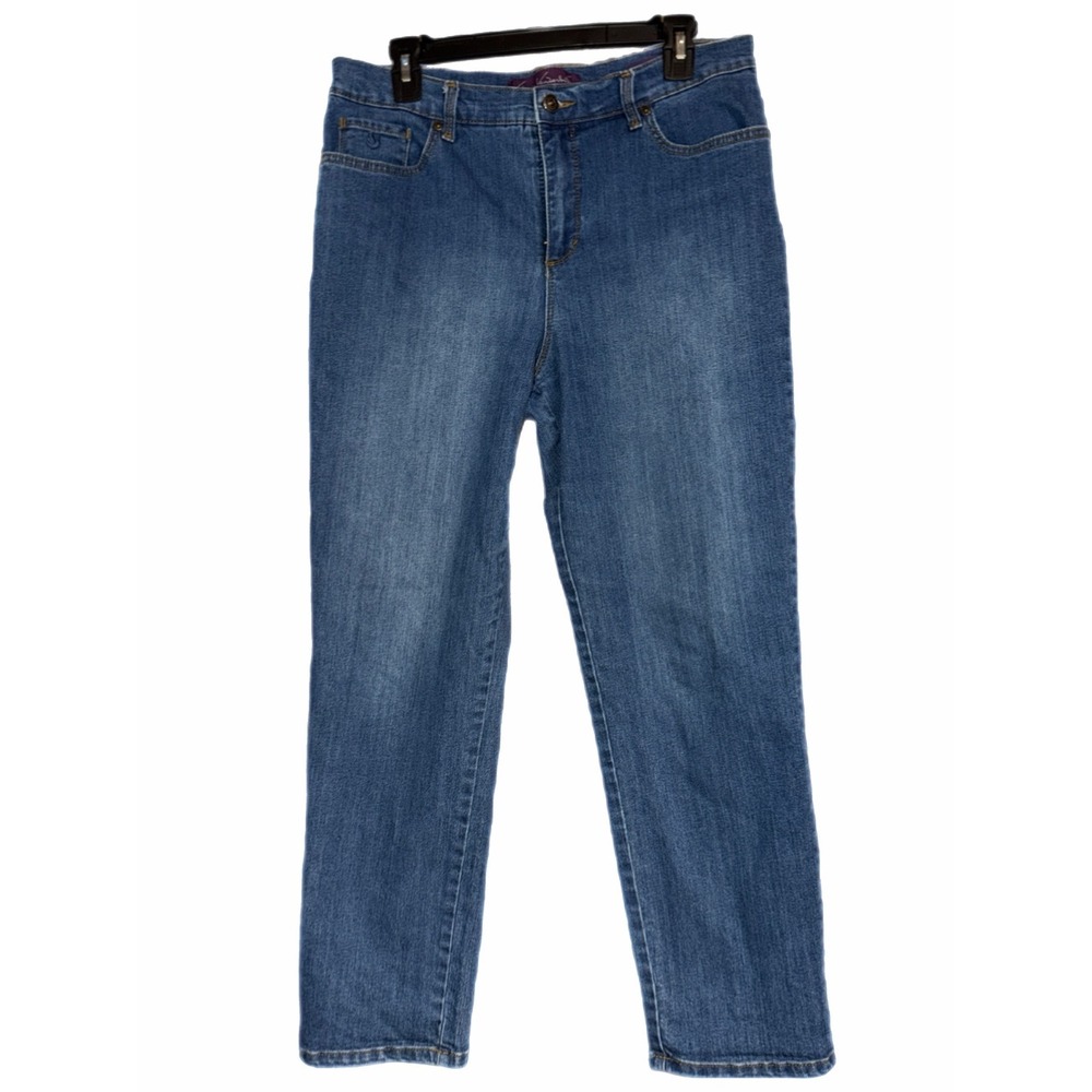 Gloria Vanderbilt Straight Leg Jeans in Medium Blue